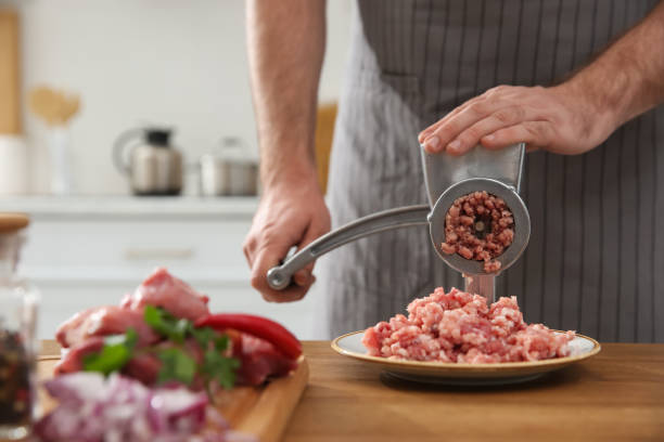 How should you care for a meat grinder?